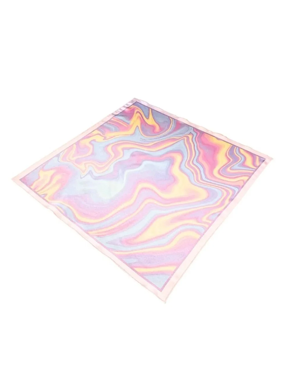 Galactic Pastel Marble Swirl Square Scarf 48x48cm | Custom Bandana NWOT